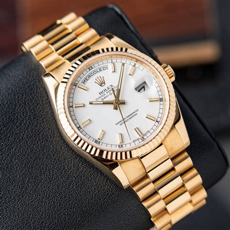 2024 presidential day date rolex|rolex day date white.